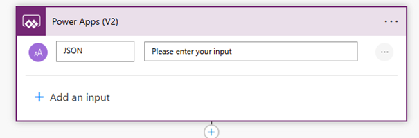 Create new flow and use JSON text input