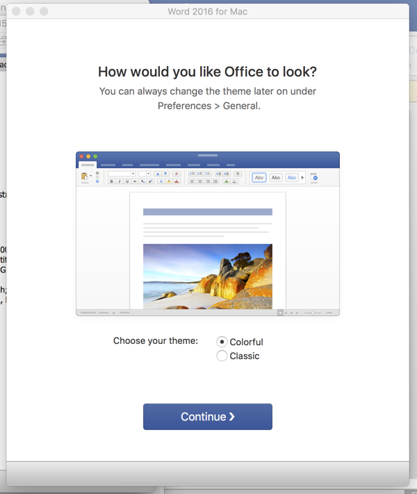 office 2016 for mac not activating