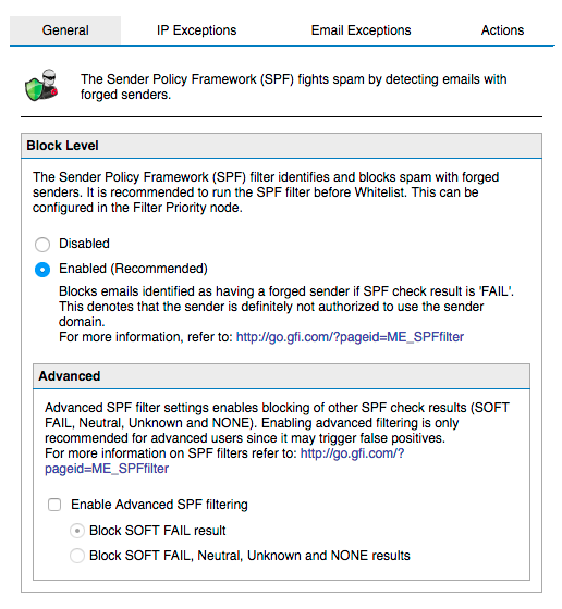 gfi mailessentials office 365