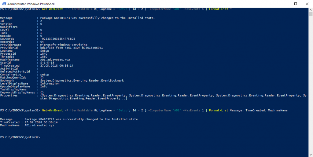 Working with Windows Events with PowerShell - Evotec