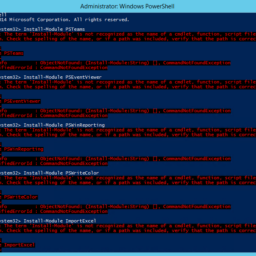 The term Install-Module is not recognized as the name of cmdlet, function, script file or operable program