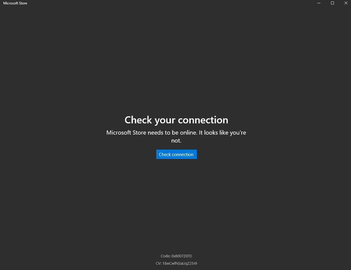 Windows 10 - You'll need the internet for this 0xCAA7004 or