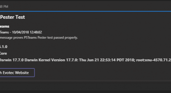 PSTeams  – Send notifications to MS Teams from Mac / Linux or Windows
