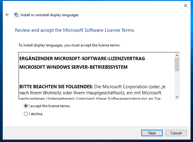install language pack windows 2012 r2