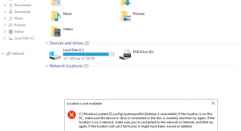 Windows Server 2019 – Desktop path for all users redirected to System32 \ SystemProfile \ Desktop