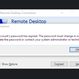 Expired password RDP