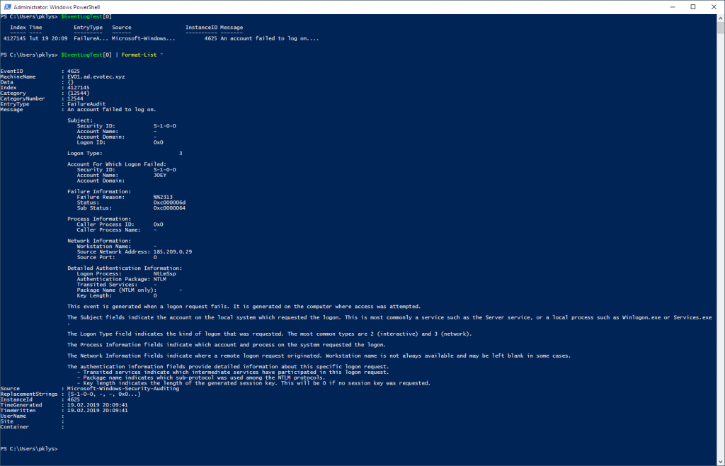 PowerShell Everything you wanted to know about Event Logs and then