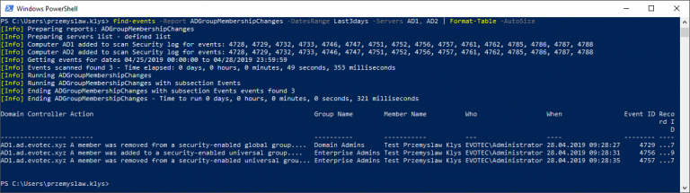 The only PowerShell Command you will ever need to find out who did what ...