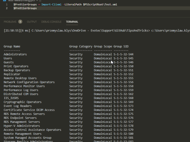 Import-CliXML and Export-CliXML