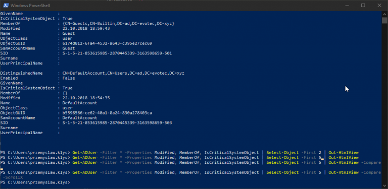 Comparing two or more objects visually in PowerShell (cross-platform ...