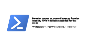 Function cannot be created because function capacity 4096 has been exceeded for this scope